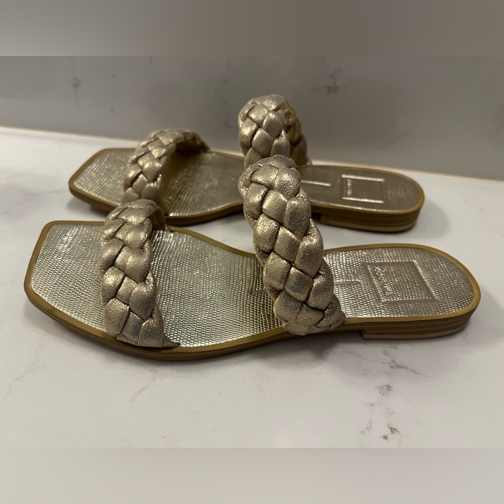 Dolce Vita Indy Gold Braided Sandal